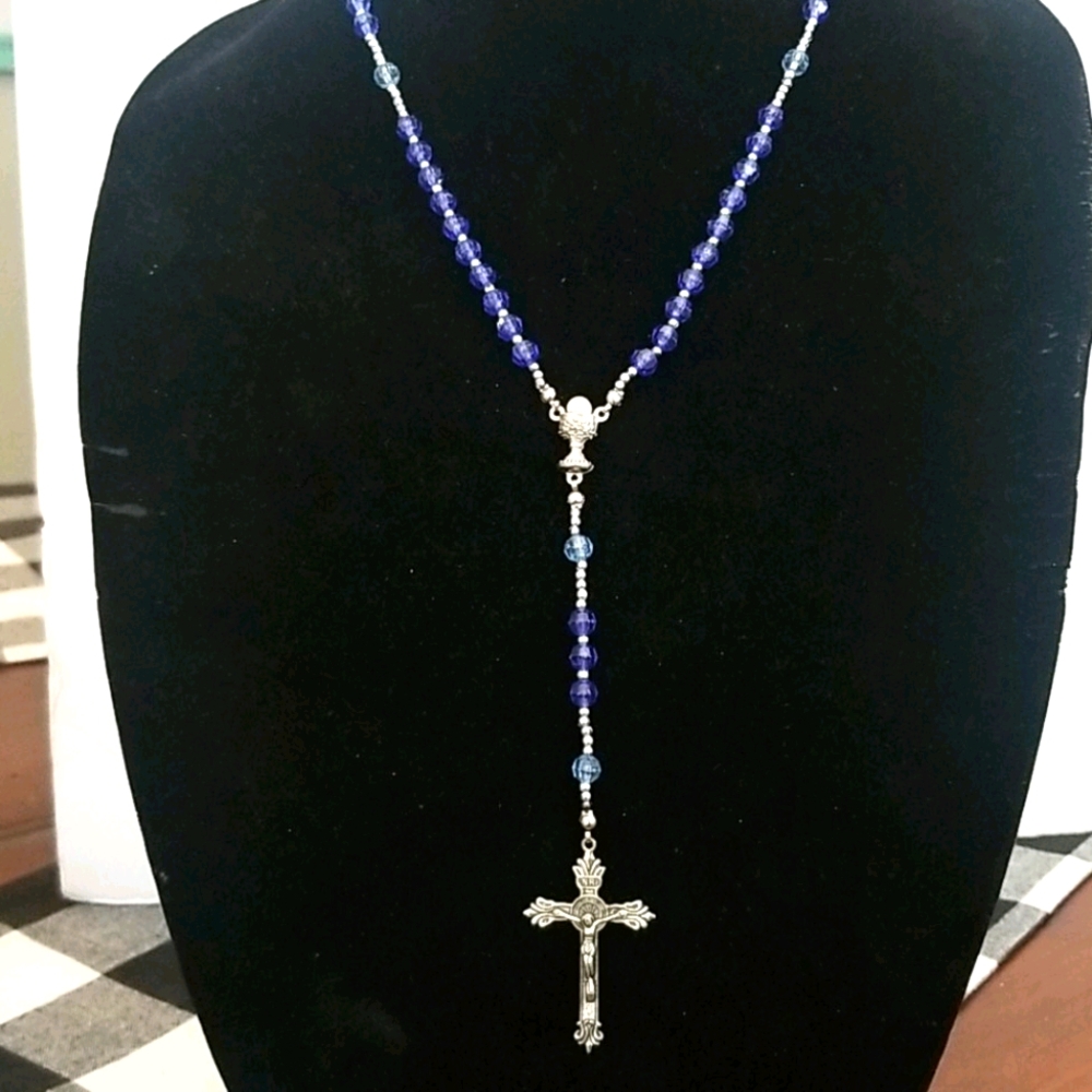 ROSARY Cross Faith Religious Necklace